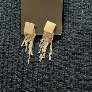Uncommon Wares Elegant Silver Dangle Earrings NWT